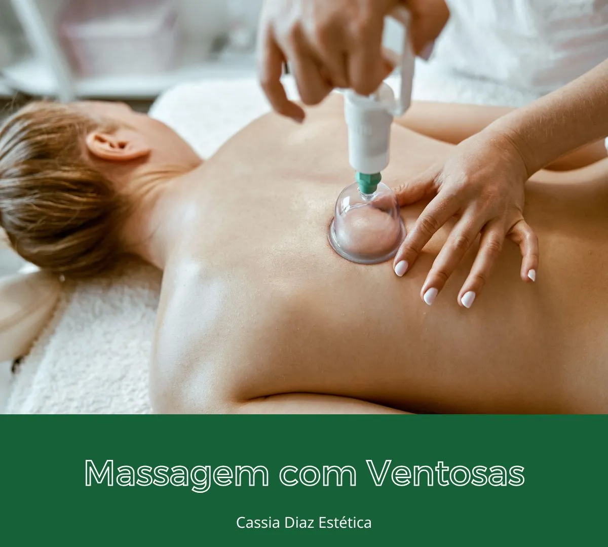 Massagem com ventosas na clinica cassia diaz estética